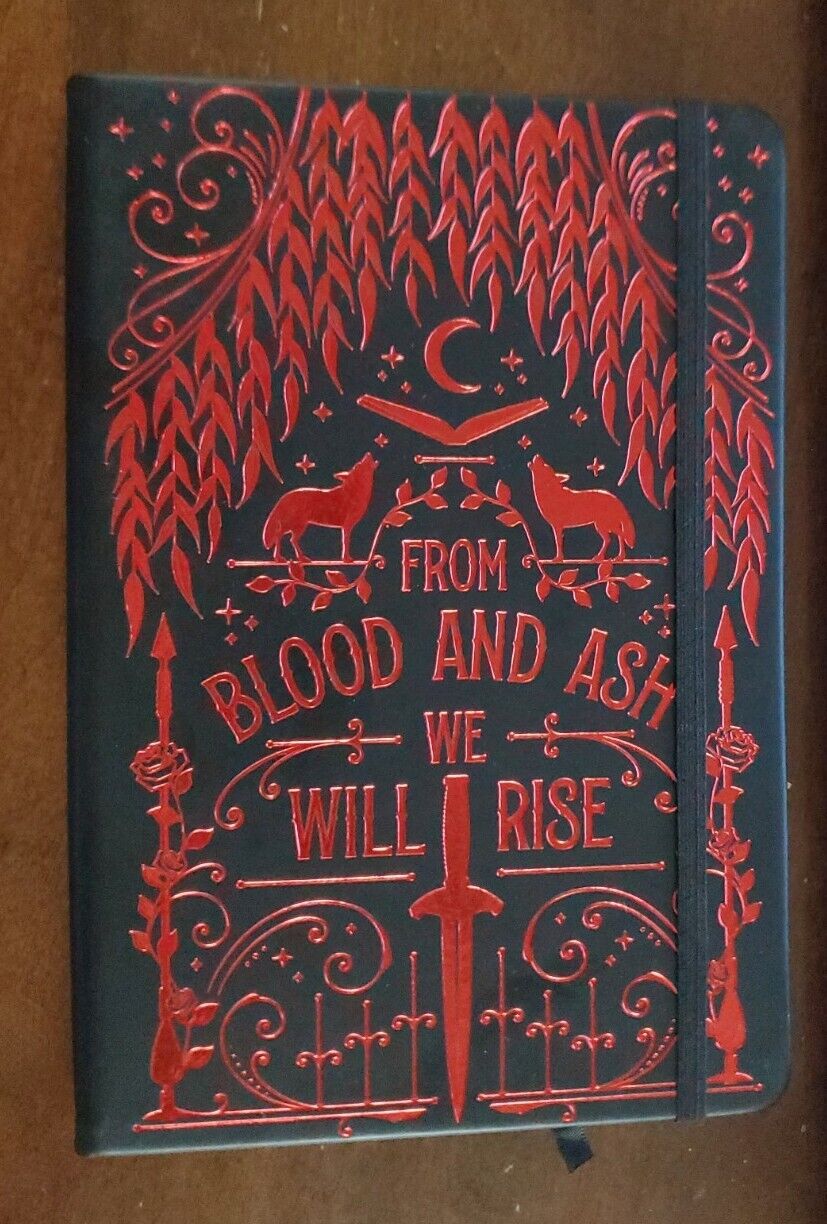 Fairyloot Book Review Journal From Blood And Ash, Unused! Red And Black Design