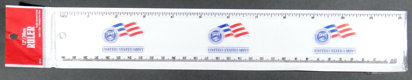 United States Treasury Mint Plastic Ruler Us Souvenir New Sealed 12 In 30cm Rare