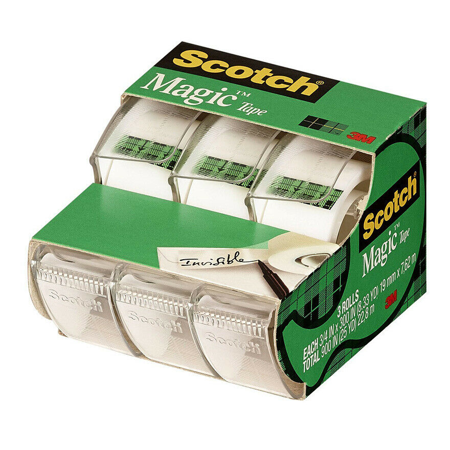 3m™ 70-0051-8327-5 Scotch™ 3/4” X 300” Magic Tape (3-pack)