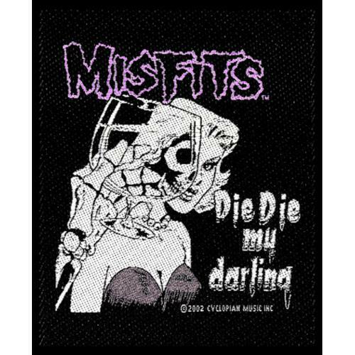 Misfits Die Die My Darling Standard Square Sew On Patch Band Rock Band Jacket Mu