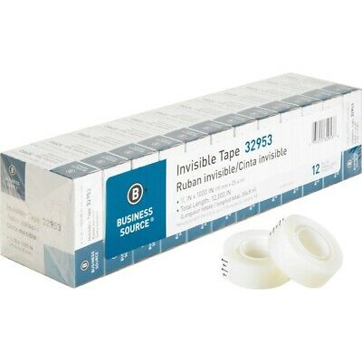 Business Source Premium Invisible Tape Value Pack - 0.75" Width X 83.33 Ft