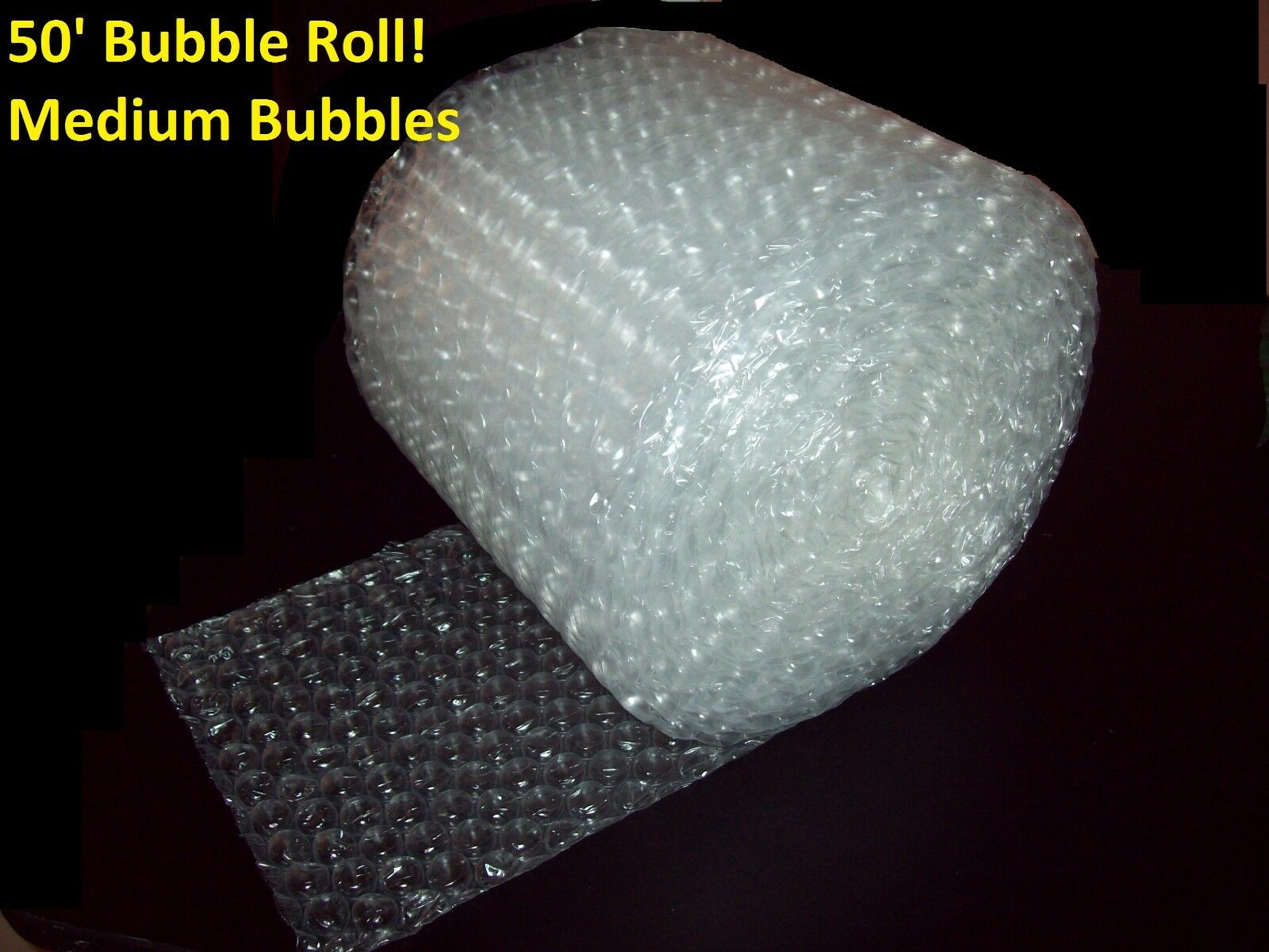 50 Foot Medium Bubble® Wrap Roll! 5/16" Bubbles! 12" Wide!  Perforated Every 12"