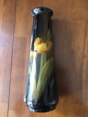 Owens Tulip Vase Circa 1900 By Owens Pottery #als14