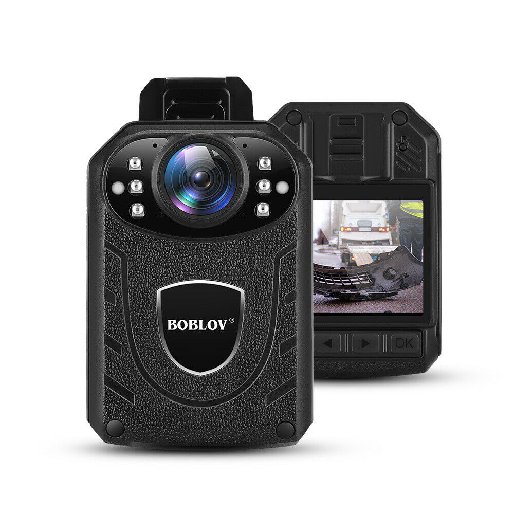 Portable 1296p Police Body Webcam Night Vision Video Camera Looping Recorder