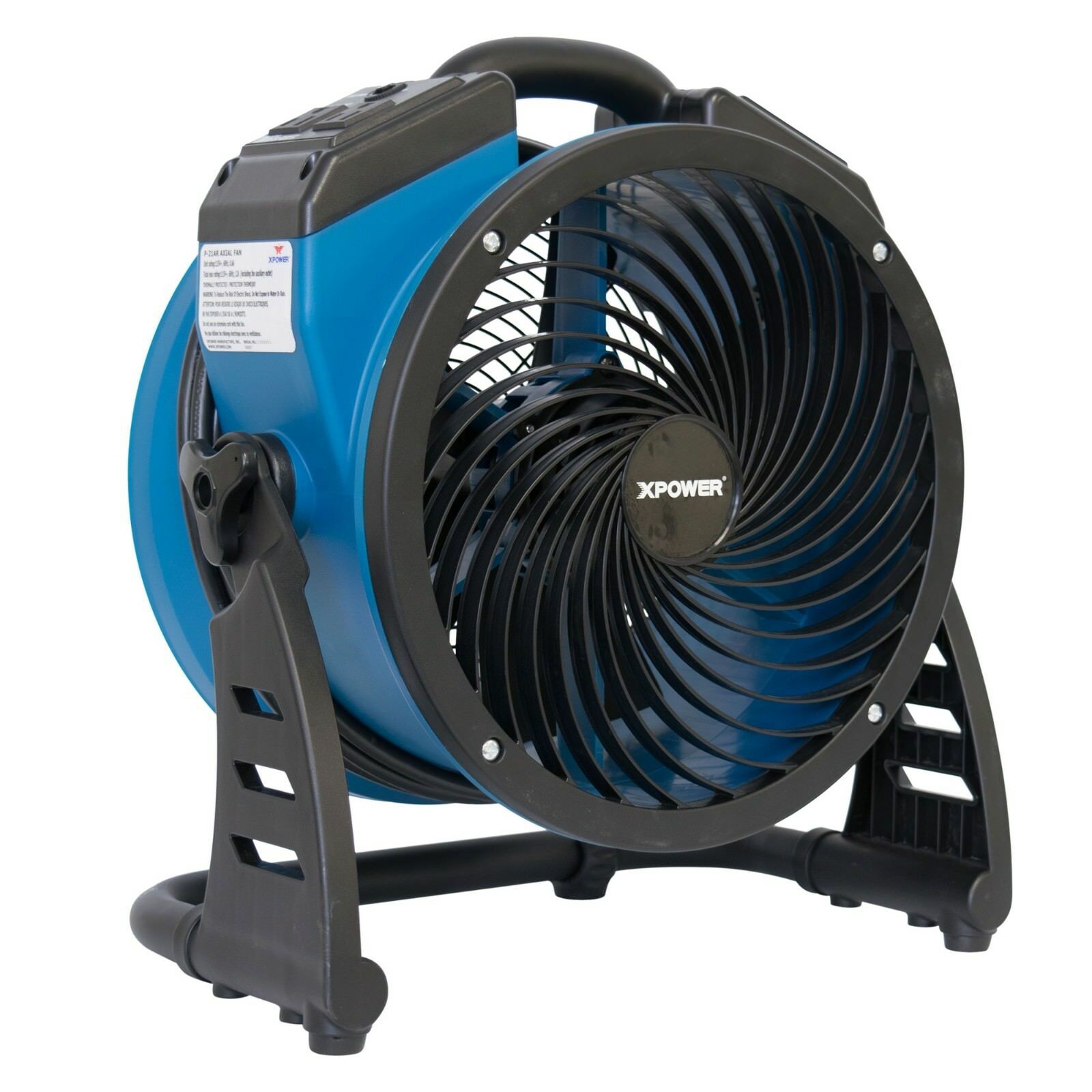 Xpower P-21ar Compact Industrial Axial Fan, Air Mover With Daisy Chain Outlets
