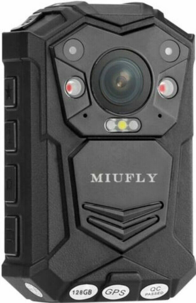 Miufly 1296p Hd Police Body Camera For Law Enforcement With 2 Inch Display, Nigh