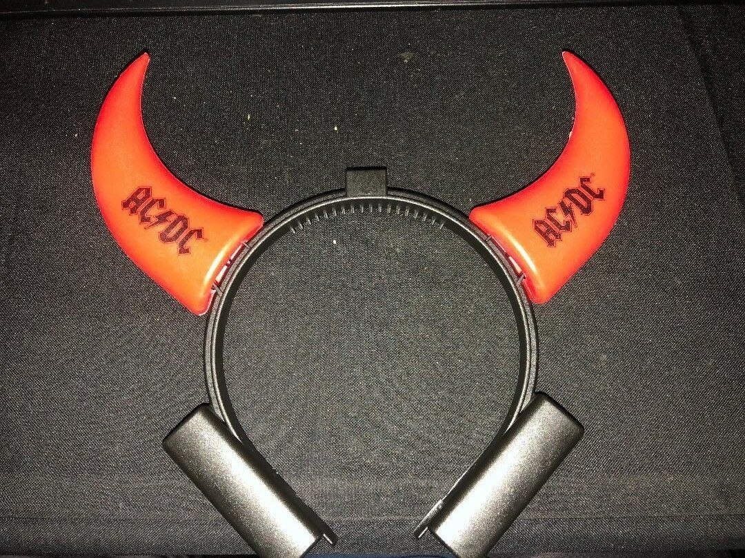 Ac/dc Light Up Devil Horns - New - With Headband - Special Concert Promotion