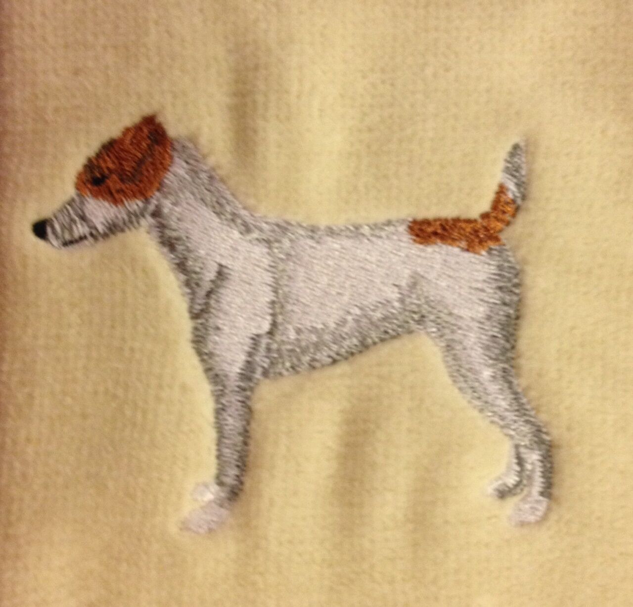 Jack Russell Terrier, Parsons Russell, Hand Towel, Embroidered, Personalized