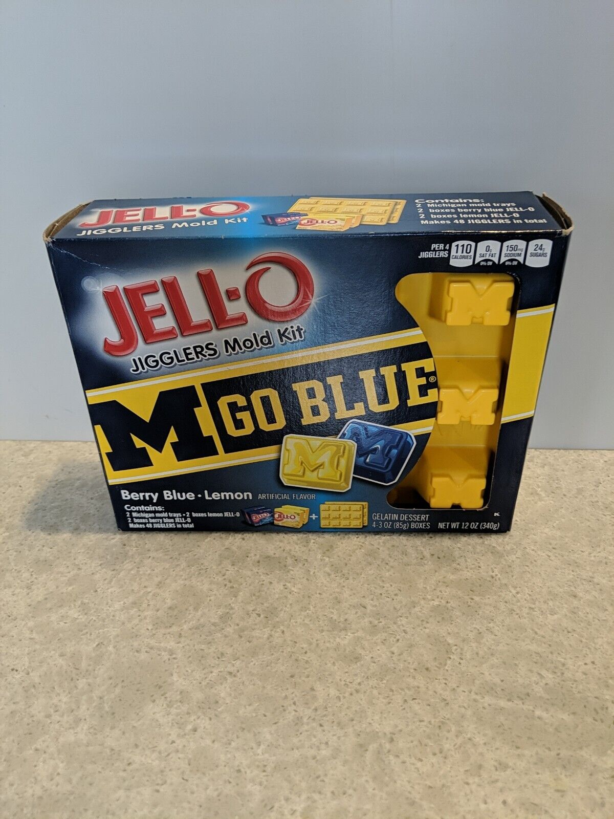 Jell-o Jigglers Mold Kit Trays University Of Michigan New Block M Shots Tailgate