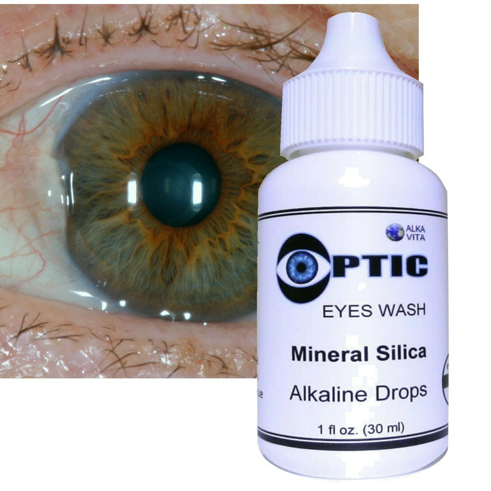 Eyes Drops Redness Allergy Pterygium Cataract Silica Optic Certified Alkavita