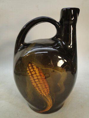 Vintage J B Owens Ohio Art Pottery Jug Vase Utopian Standard Glaze Hand Painted