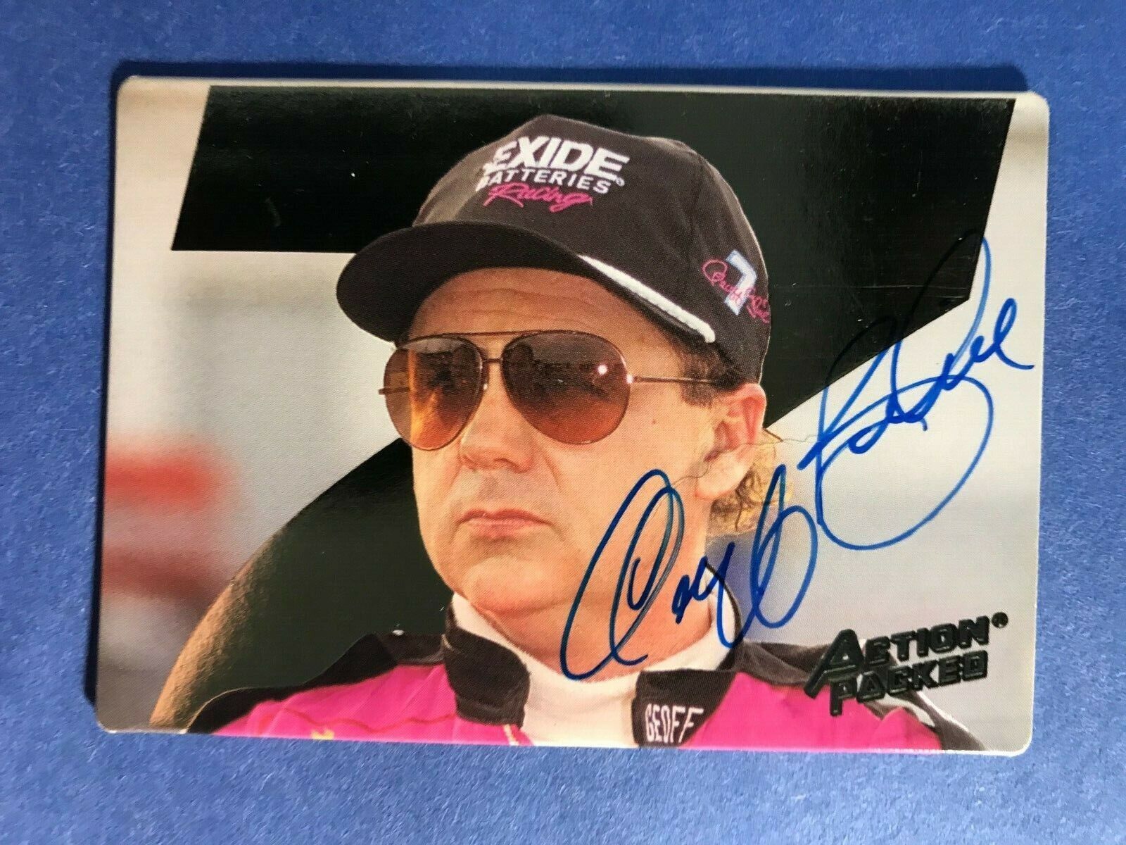Signed Geoff Bodine 1994 Action Packed Card Autographed Nascar