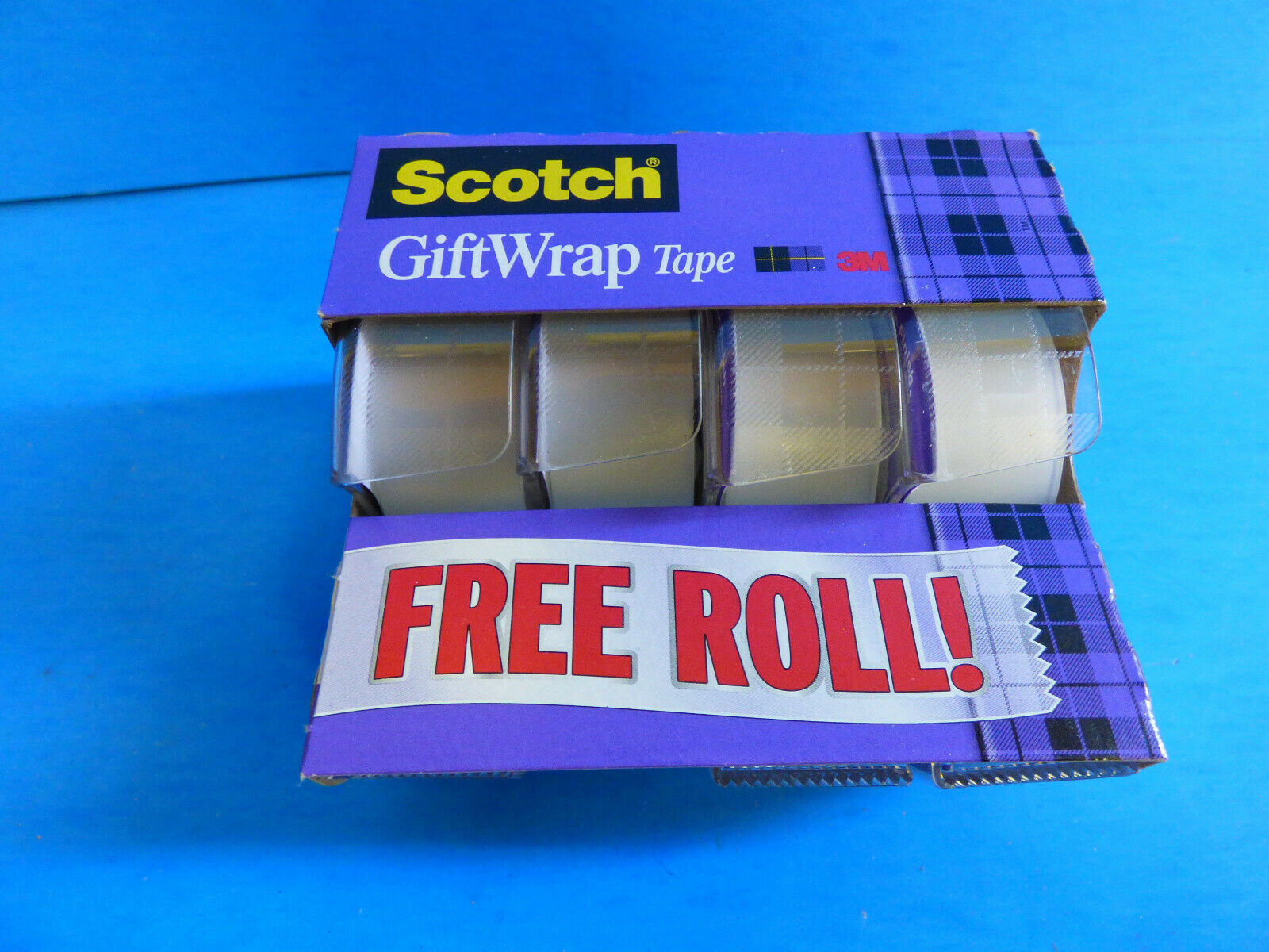 Scotch Tape 3m 4 Rolls 3/4" X 325 Inches Strong Secure Gift Tape Free Ship New