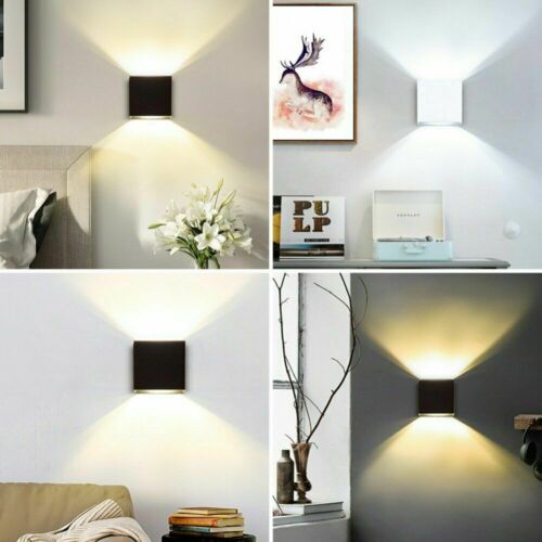 Modern Cob Led Wall Light Up Down Cube Indoor Outdoor Sconce Lighting Lamp Home