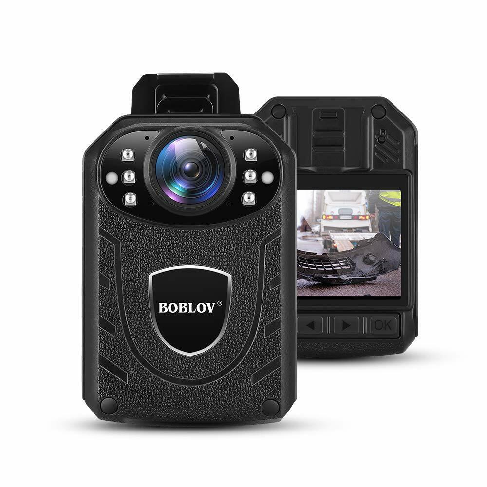 Boblov Hd 1296p Body Camera Support Memory Expand Max 128g Wearable Recorder Dvr