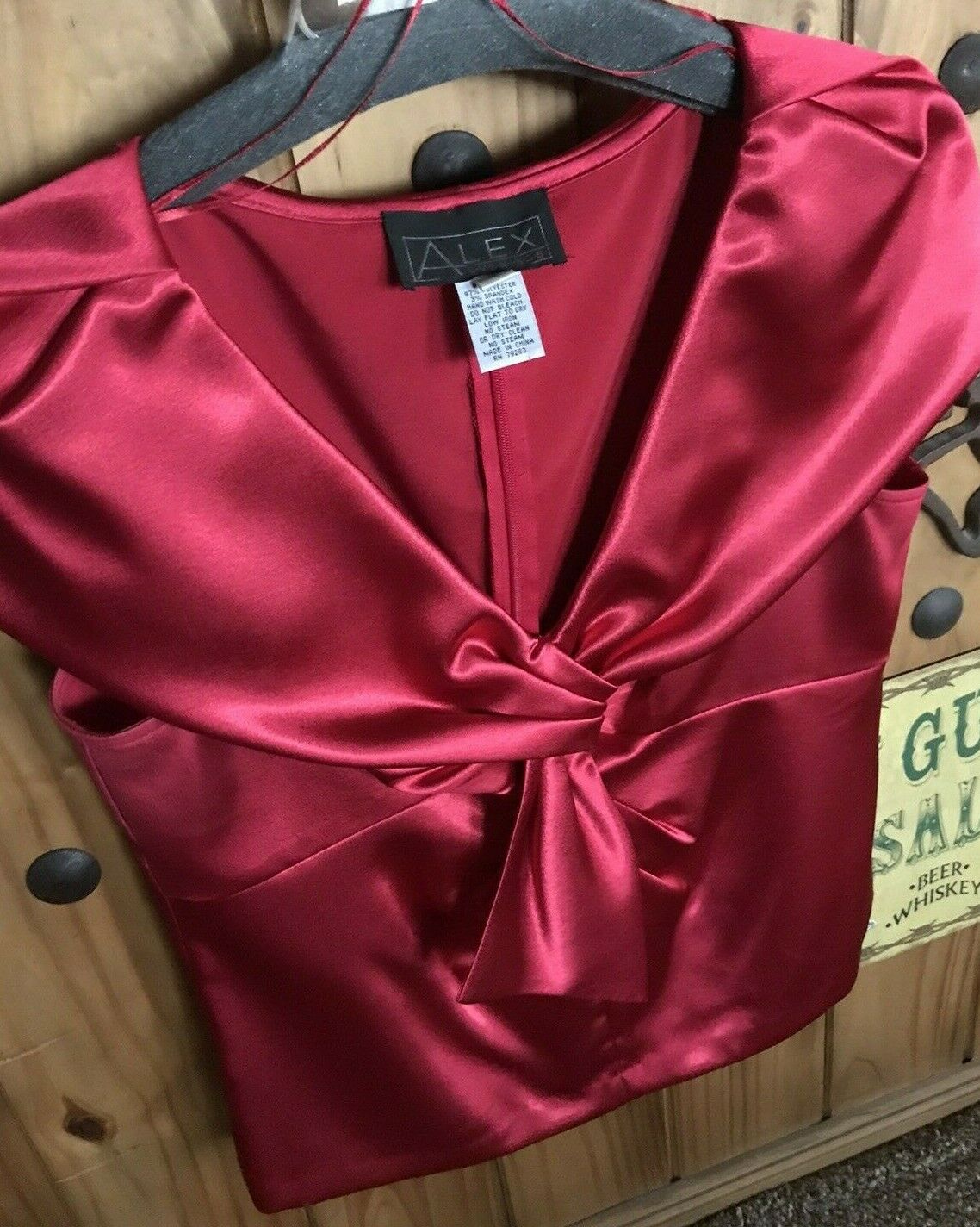 Alex Evenings Red Formal Top, Women's Size L, Pre-owned, Beautiful & Flattering!