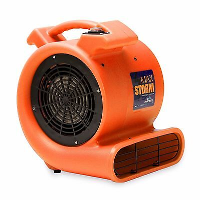 Soleaire Max Storm 1/2 Hp Air Mover Carpet Dryer Floor Blower Fan, Orange