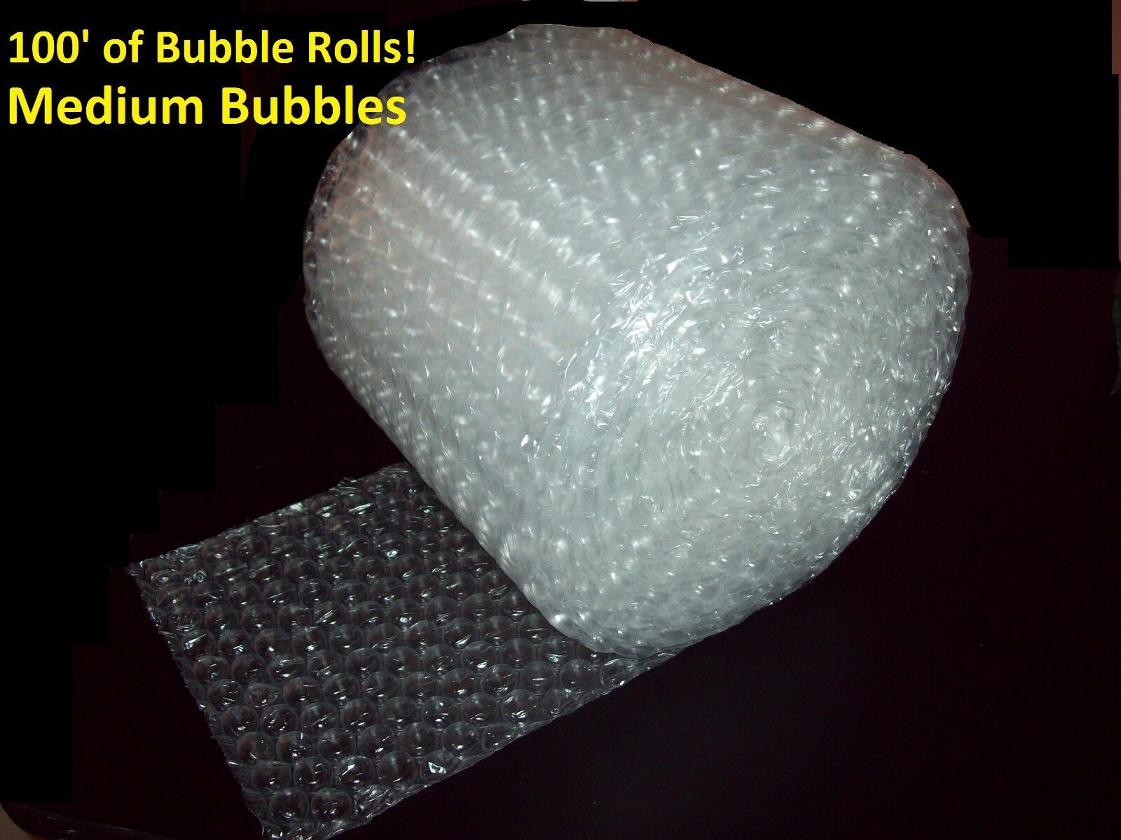 100 Feet Of Bubble® Wrap! 12" Wide! 5/16" Medium Bubbles! Perforated Every 12"