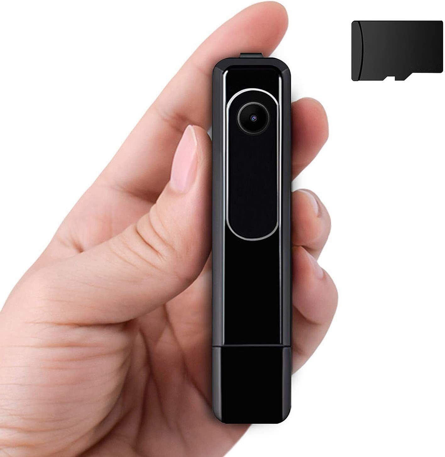 Body Camera Hd 1080p, Wearable Mini Hidden Spy Camera Wireless Portable Pen Cop