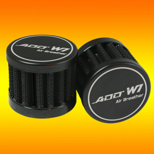 Add W1 Air Breather Crankcase Vent Breather Filters Black - 19mm 20mm 21mm 22mm