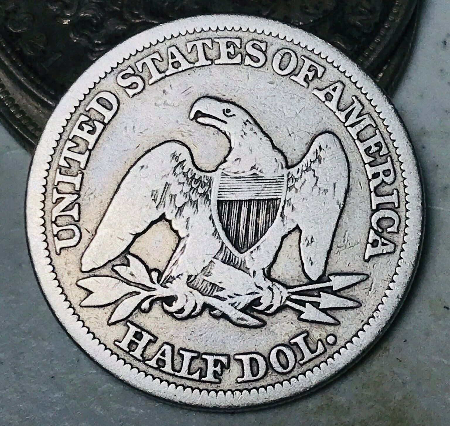 1855 Seated Liberty Half Dollar 50c Arrows Ungraded 90% Silver Us Coin Cc8858